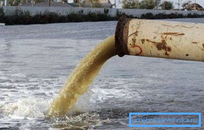 Und dann entnimmt eine Kläranlage Wasser aus diesem Fluss ... Und dann entnimmt eine Kläranlage Wasser aus diesem Fluss ...