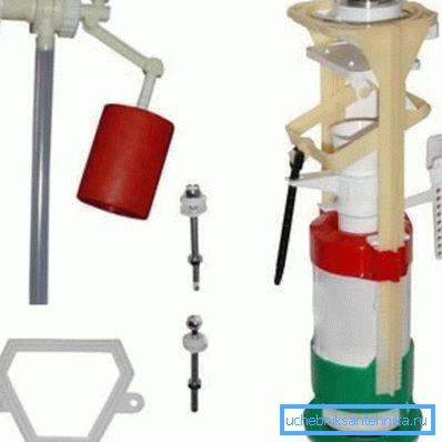 Armatur für seitliche Wasserversorgung. Armatur für seitliche Wasserversorgung.