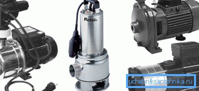 Pumpensortiment für einen ländlichen Standort Pumpensortiment für einen ländlichen Standort