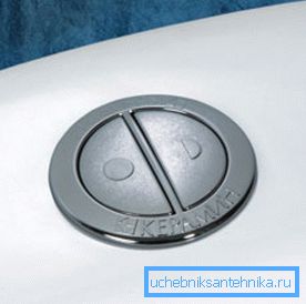 Tank mit doppeltem Ablassknopf Tank mit doppeltem Ablassknopf