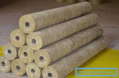 Basaltwolle wird meistens in Form von fertigen Zylindern verwendet. Basaltwolle wird meistens in Form von fertigen Zylindern verwendet.