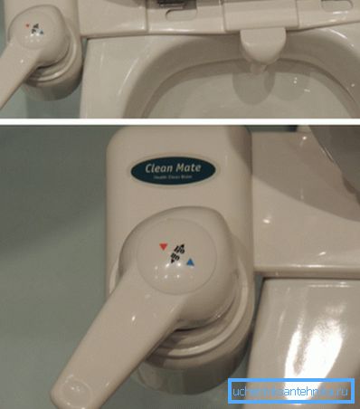 Bidet-Präfix auf der Toilette Clean Mate