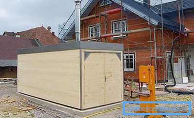 Block-modularer Behälterheizraum Block-modularer Behälterheizraum