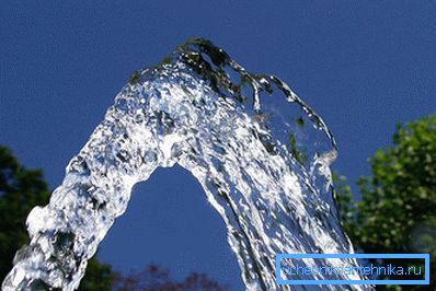 Sauberes Wasser aus dem Brunnen Sauberes Wasser aus dem Brunnen