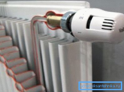 Sensor am Kühler.
