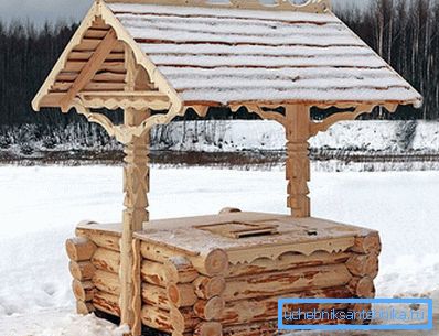 Dekorative Hütte für den Brunnen Dekorative Hütte für den Brunnen