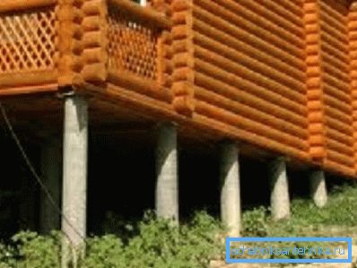 Holzhaus erzeugt eine relativ geringe Belastung der Basis. Holzhaus erzeugt eine relativ geringe Belastung der Basis.