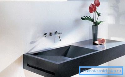 Designsteinspülen für das Badezimmer