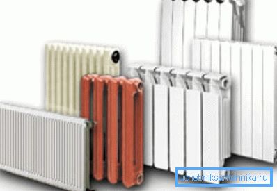 Zum Heizen mit Gas können Sie alle Arten von Heizkörpern verwenden.