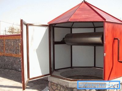 Das Haus für das Wellmetallprofil. Das Haus für das Wellmetallprofil.