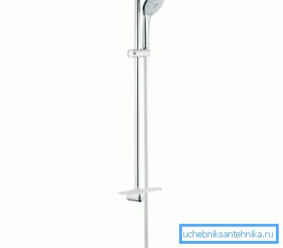 Duschstange 675 mm, halbfeste Halterung - eine interessante und praktische Lösung mit vielen Einstellmöglichkeiten Duschstange 675 mm, halbfeste Halterung - eine interessante und praktische Lösung mit vielen Einstellmöglichkeiten