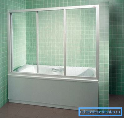 Duschvorhang für transparentes Kunststoffbad Duschvorhang für transparentes Kunststoffbad