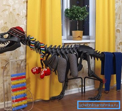 Elektrischer dekorativer Heizkörper in Form eines Dinosauriers