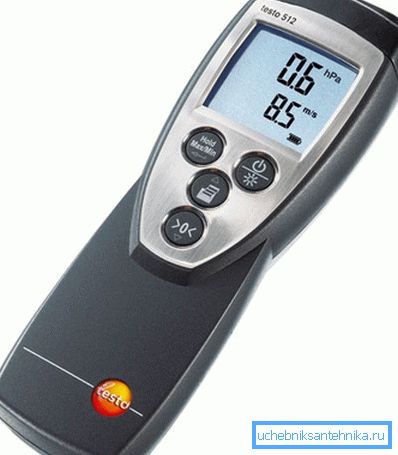 Elektronische Differenzdruckanzeige.