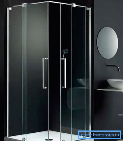 Ästhetischer transparenter Duschwinkel 90 90 cm