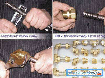 Installationsschritte von Armaturen auf der Welle Installationsschritte von Armaturen auf der Welle