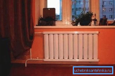 Foto der Batterie in der Wohnung. Foto der Batterie in der Wohnung.