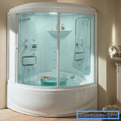 Fotos der beleuchteten Dusche Fotos der beleuchteten Dusche