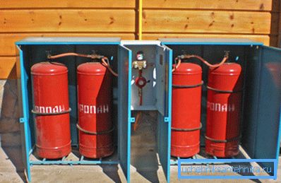 Fotos für die Verwendung von Gasflaschen vorbereitet Fotos für die Verwendung von Gasflaschen vorbereitet