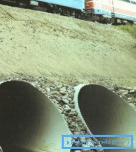 2708 Foto eines Abzugskanals unter Eisenbahngleisen