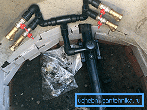 Foto eingebettete Kunststoffrohre in der allgemeinen Wasserversorgung Foto eingebettete Kunststoffrohre in der allgemeinen Wasserversorgung