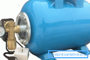 Hydroakkumulator mit Druckschalter Hydroakkumulator mit Druckschalter