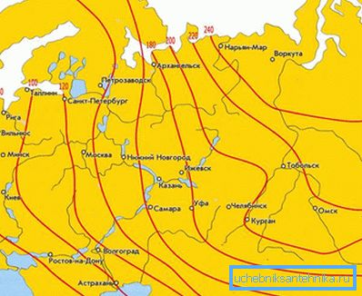 1221 Tiefkühltiefe in verschiedenen Regionen