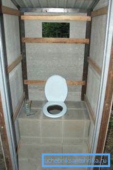 Gebrauchsfertige Außentoilette Gebrauchsfertige Außentoilette