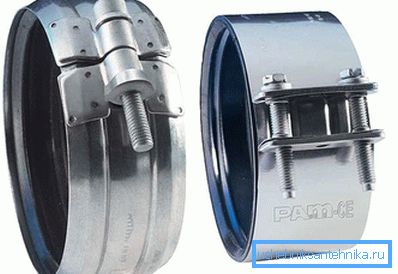 3926 Klammer für Abwasserrohr