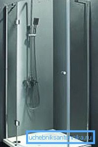 326 Kabinen ohne Dach sind in der Regel ausschließlich mit einer Dusche ausgestattet.