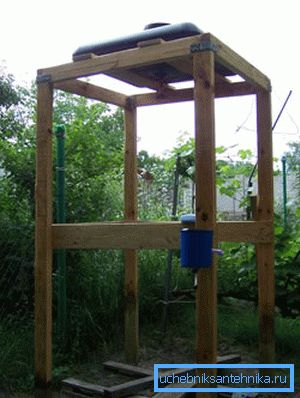 Rahmen auf Holzstützen Rahmen auf Holzstützen
