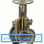 Keilventil im Schnitt (am Wasserhahnkran mit Heizungsschalter-80) Keilventil im Schnitt (am Wasserhahnkran mit Heizungsschalter-80)