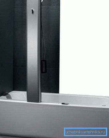 Die kombinierte Dusche 180 x 80 kombiniert Badewanne und Dusche in einem Design