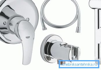 Detailsatz: Griffmischer, Schlauch, Arm, Gießkanne Detailsatz: Griffmischer, Schlauch, Arm, Gießkanne