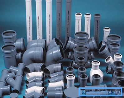Zubehör für die Installation eines Abwassersystems aus Polymerwerkstoffen. Zubehör für die Installation eines Abwassersystems aus Polymerwerkstoffen.