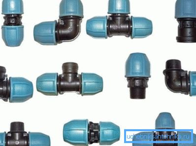 Klemmverschraubungen für Polyethylen. Klemmverschraubungen für Polyethylen.