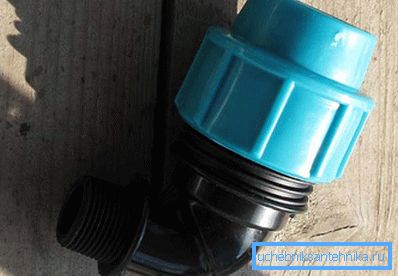 2779 Ein Pressfitting für HDPE-Rohre kann zum Anschluss an PP-Rohre verwendet werden