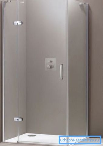 Amateurfoto des einfachsten Systems dieses Typs auf der Duschkabine montiert Amateurfoto des einfachsten Systems dieses Typs auf der Duschkabine montiert