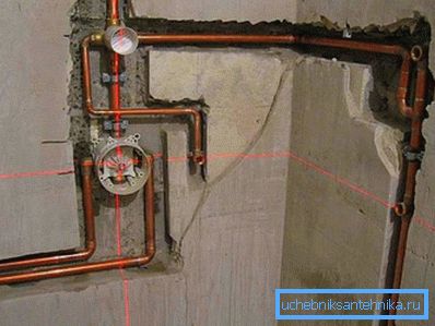 Kupfer ist eine großartige Option für verborgene Pipelines. Kupfer ist eine großartige Option für verborgene Pipelines.