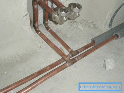 Kupferwasserleitung. Kupferwasserleitung.