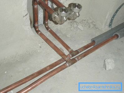 Kupferwasserleitung. Kupferwasserleitung.