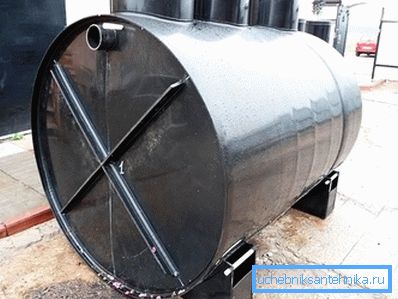 Klärgrube aus Metall Klärgrube aus Metall