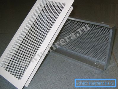 Metalllochplatte für Heizkörper. Metalllochplatte für Heizkörper.