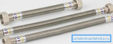Metallwellschläuche mit Innengewindemuttern Metallwellschläuche mit Innengewindemuttern