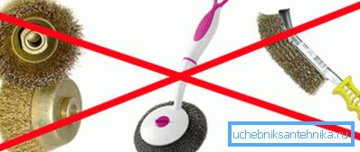 Metallwerkzeuge sind am besten nicht zu verwenden.