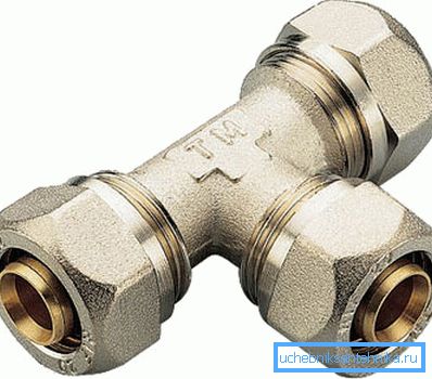 Metall-T-Stück für Metallrohre Metall-T-Stück für Metallrohre