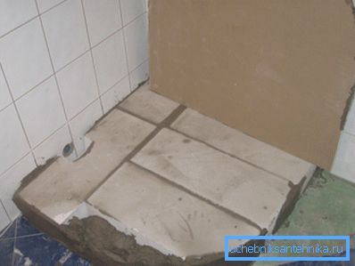 Monolithischer Ziegelboden. Monolithischer Ziegelboden.