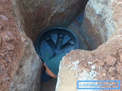 Einbau des Bodens in die Grube Einbau des Bodens in die Grube