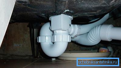 Einbau des Siphons im Bad Einbau des Siphons im Bad