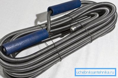Sie können versuchen, die Blockade mit einem langen Kabel zu lösen. Sie können versuchen, die Blockade mit einem langen Kabel zu lösen.